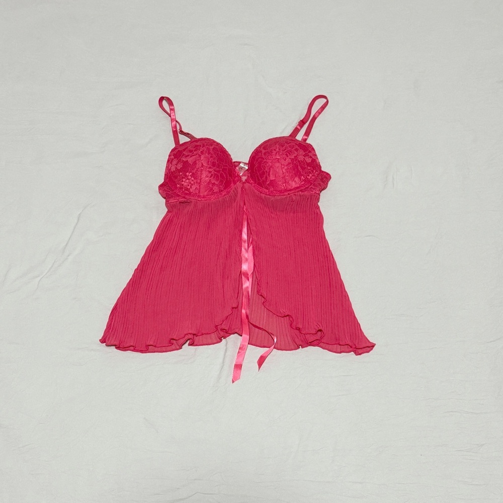Marilyn Monroe Hot Pink Babydoll Slip Lingerie